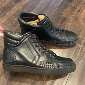 Christian Louboutin Men’s Sneaker with Spikes - Black Size 43 / 10.5 US